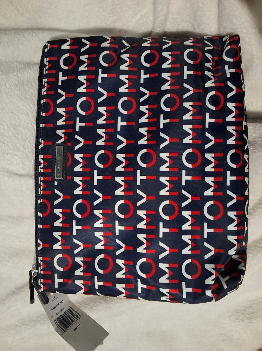 Tommy Hilfiger Navy Red White Logo Pouch